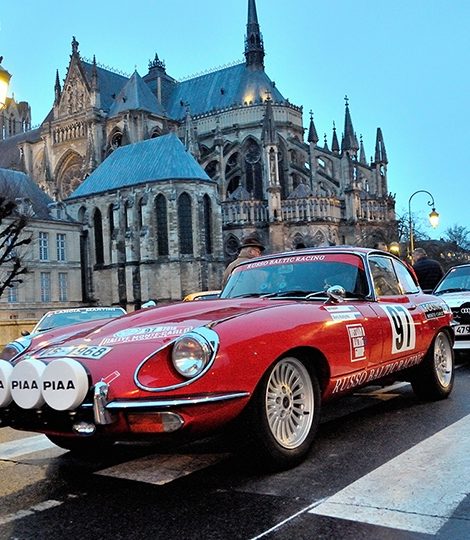 Jaguar E-Type 1968 года на ралли Монте-Карло