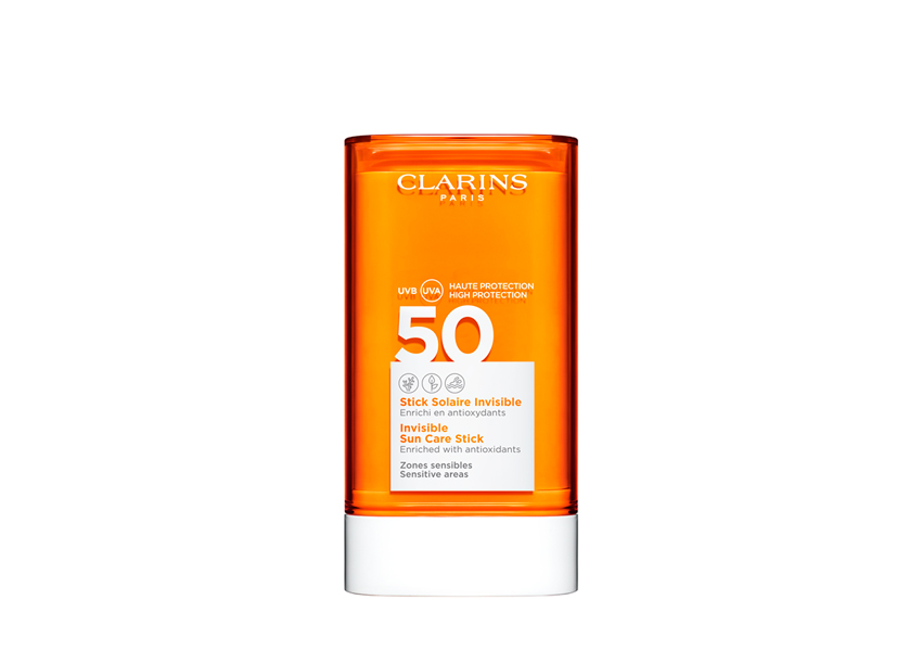 Солнцезащитный карандаш для чувствительных участков лица Stick Solaire Invisible SPF 50, Clarins Sun Care