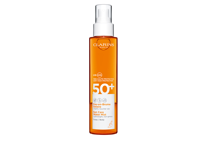 Солнцезащитный лосьон-спрей для тела Sun Care Water Mist SPF 50+, Clarins