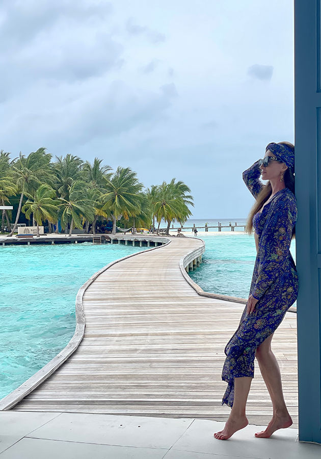 Ольга Андрикопулос в Raffles Maldives Meradhoo