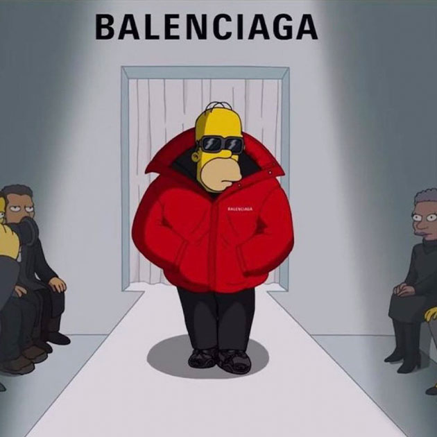 Дом Balenciaga представил новую коллекцию и… новый эпизод «Симпсонов»