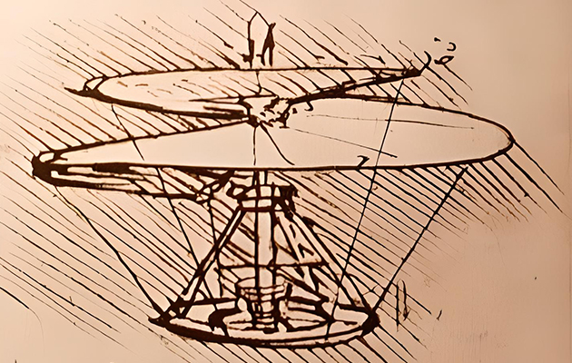 PostaНаука: студенты американского университета создали беспилотник с винтами по чертежам Леонардо да Винчи