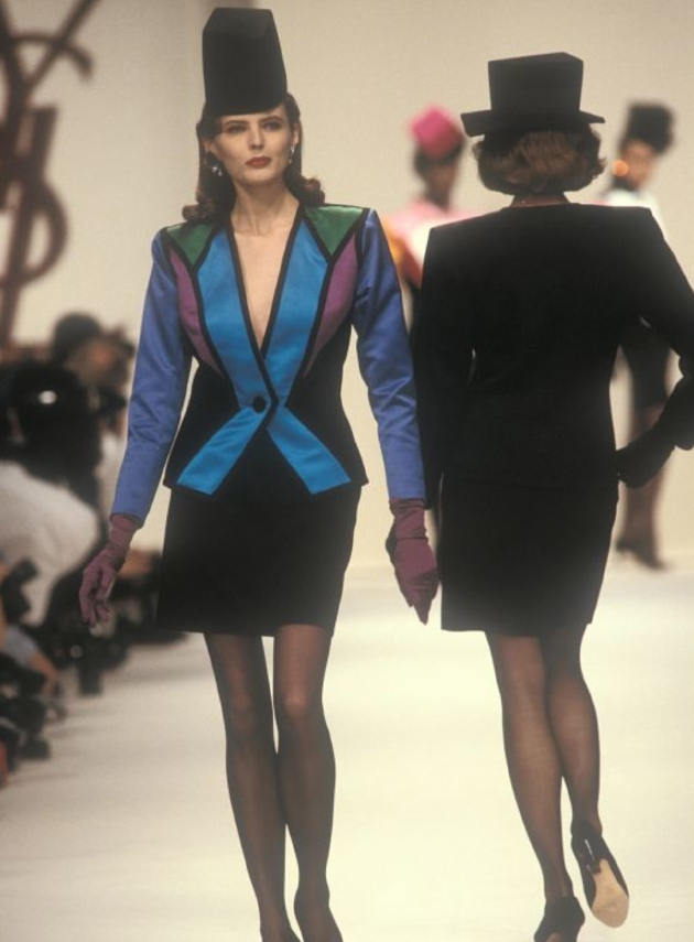 Показ коллекции Rive Gauch Saint Laurent. 1988г.