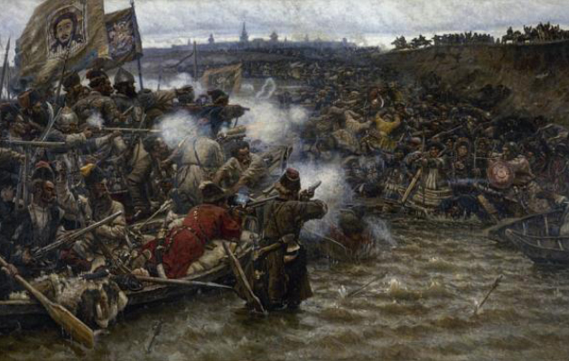 Василий Суриков. Покорение Сибири Ермаком. 1895 г.