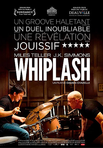 «Одержимость» (Whiplash), 2014
Режиссер — Дэмьен Шазелл. В ролях: Майлз Теллер, Дж. К. Симмонс. Саундтрек — Джастин Гурвиц