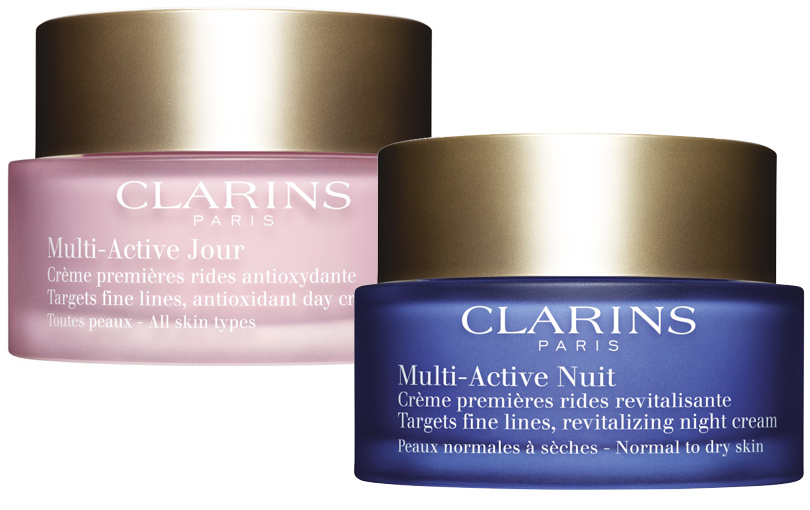 Моно-косметичка Clarins. Личный опыт. Дневной и ночной крема Multi-Active