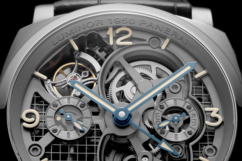 SIHH-2016: Luminor 1950 Tourbillon GMT Titanio от Panerai