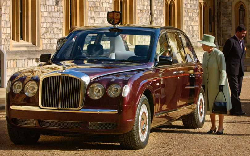 Her Majesty The Queen and Her Bentley