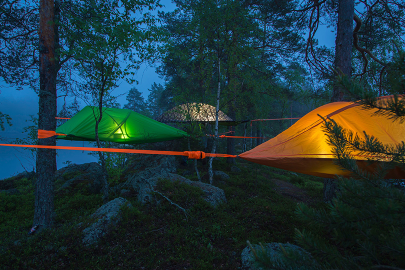 Подвесные тенты Tentsile в национальном парке «Нууксио»