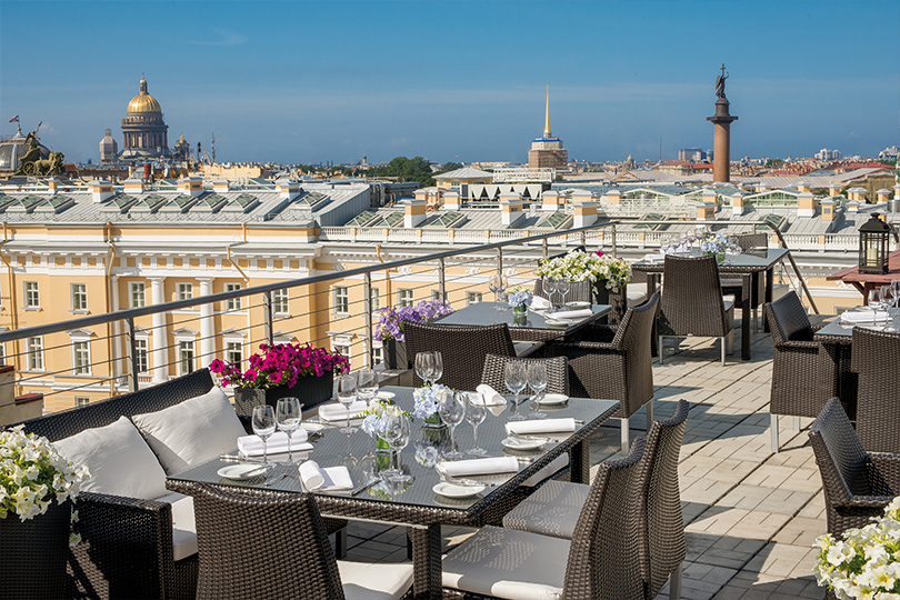 Cемь панорамных террас Санкт-Петербурга. Bellevue Brasserie