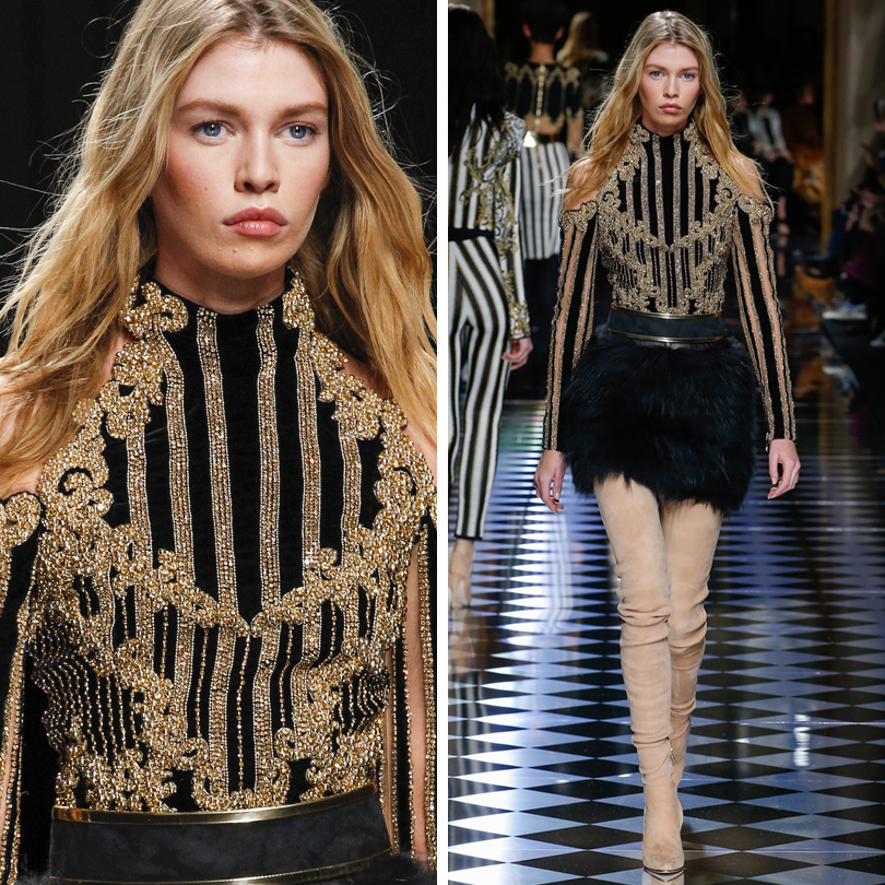 Показ Balmain на Неделе моды в Париже, 2016