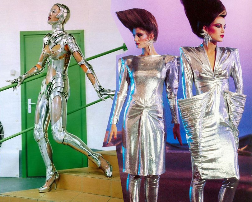 Дизайн Thierry Mugler в объективе Хельмута Ньютона (Vogue, 1995 г.). Тьерри Мюглер, 1979 г.