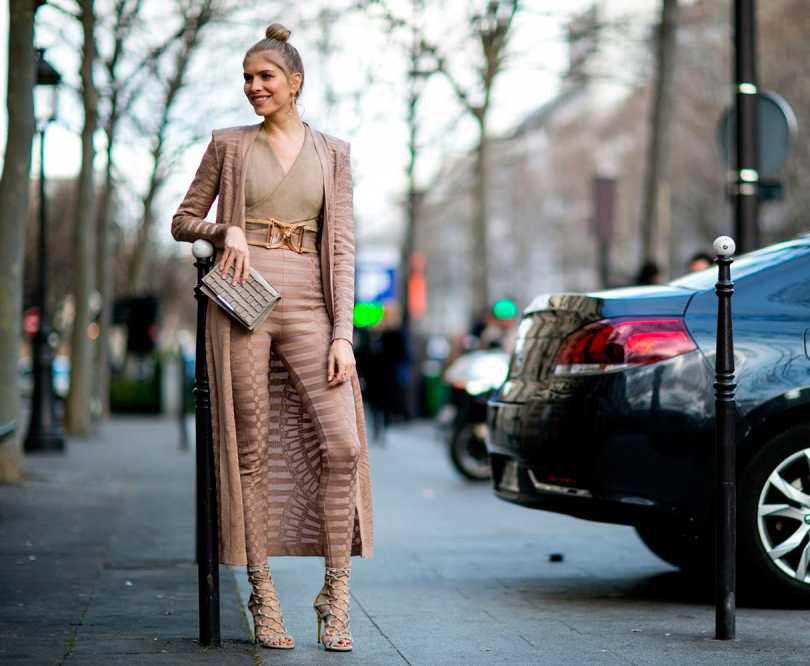 Уличный стиль на Paris Fashion Week, 2016. Елена Перминова