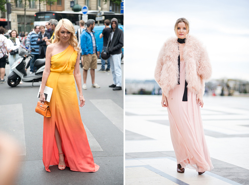 Street Style: уличная мода на Неделе Haute Couture в Париже. Яна Рудковская, Наталья Якимчик