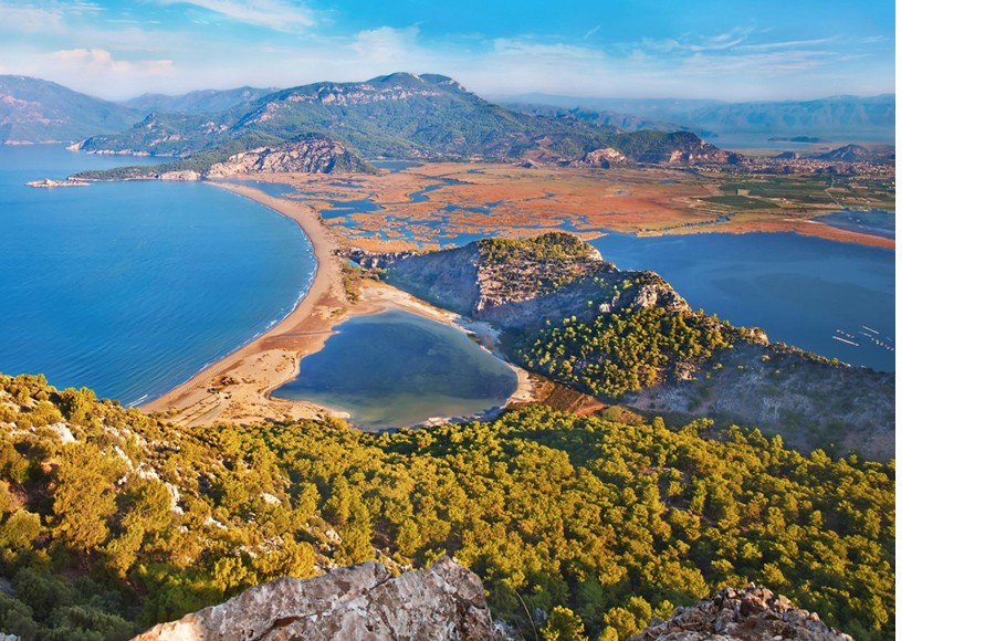 Дельта реки Дальян (Турция), в которой находится Iztuzu Beach