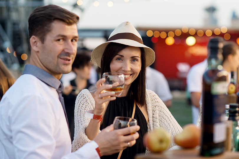 Вечеринка Simple Pleasures Rooftop Party. Дмитрий Шипилов и Мария Железнякова