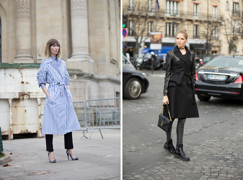 Street Style: уличная мода на Неделе Haute Couture в Париже. Анна Зюрова, Елена Перминова