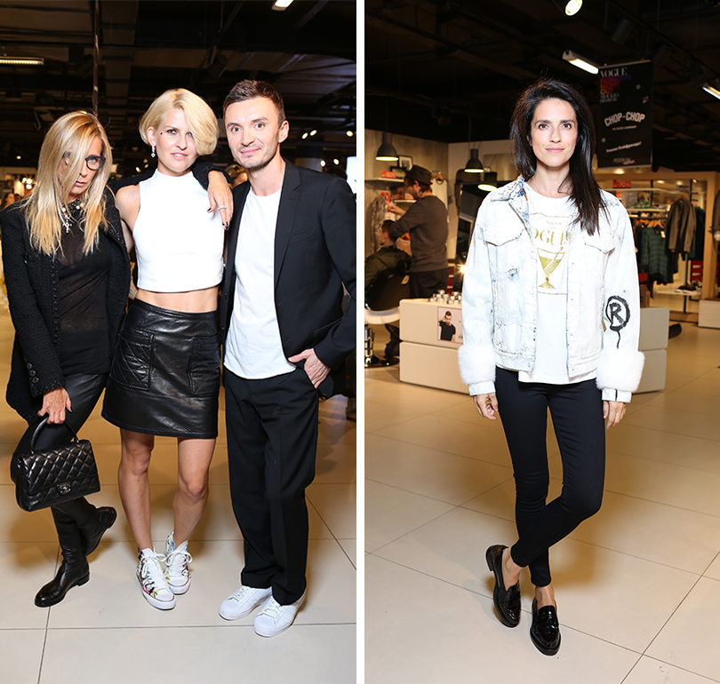Гости Fashion's Night Out: Белоника Белоцерковская, Полина Киценко, Евгений Заболотный. Ксения Соловьева