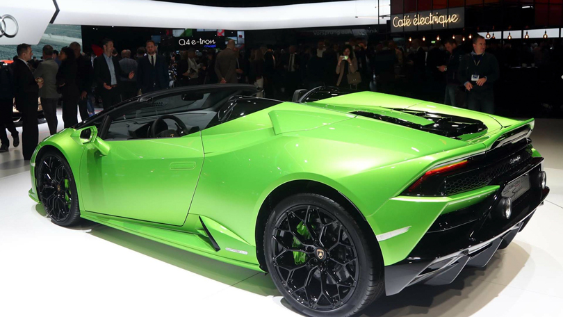 Cars with Jan Coomans. Geneva International Motor Show 2019. Lamborghini Huracan Evo Spyder