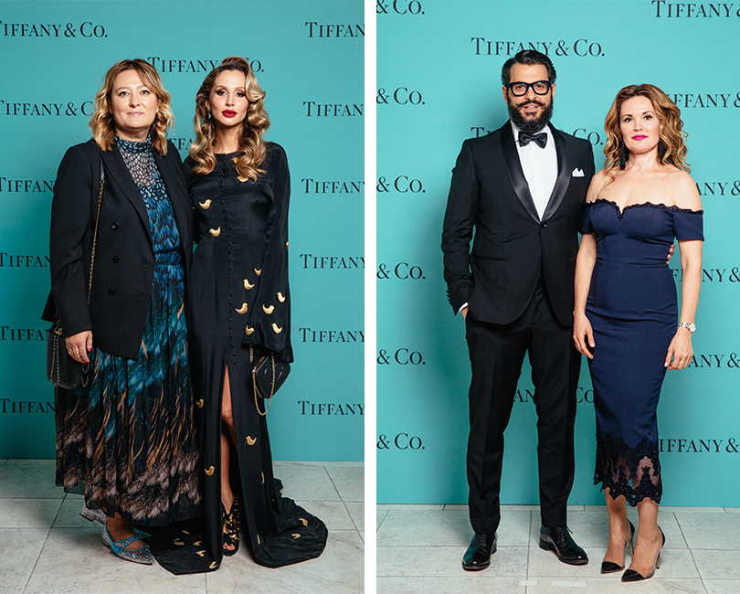 Гала-ужин Tiffany&Co. по случаю открытия нового магазина в Москве. Мария Федорова и Светлана Лобода. Уиллиам и Ольга Ламберти
