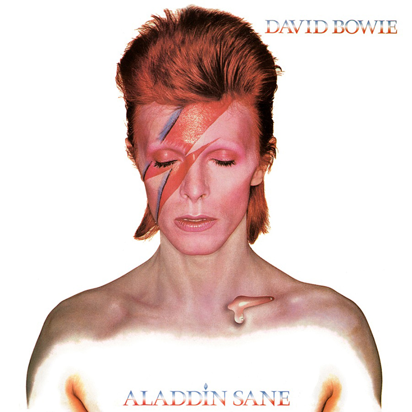 Альбом Aladdine Sane. Самый известный образ Боуи, 1973 г.