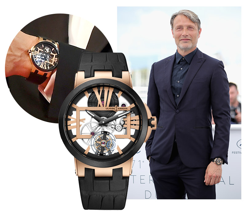 Men In Style: Мадс Миккельсен в хронографе Ulysse Nardin на премьере фильма «Арктика» в Каннах