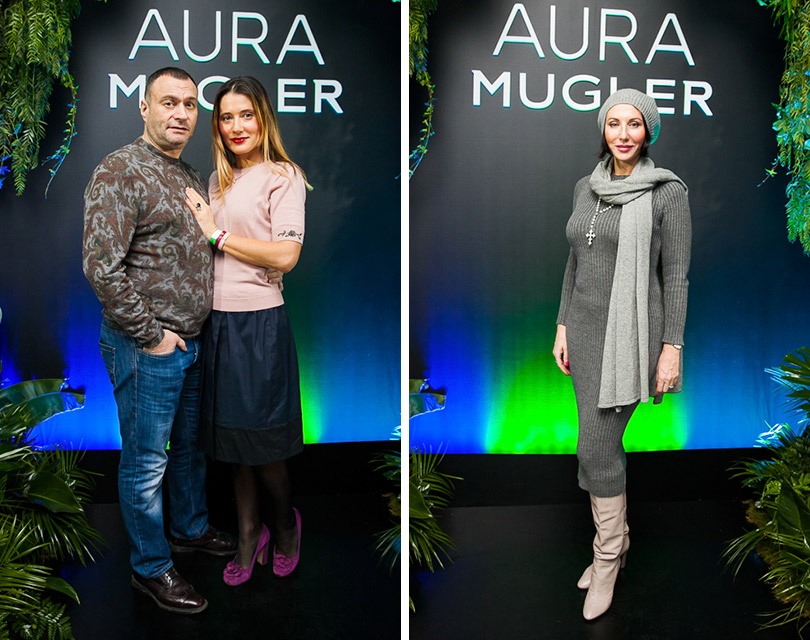 Запуск новой женской линии Aura парфюмерного дома Mugler. Отари Гогиберидзе и Яна Лапутина. Алика Смехова