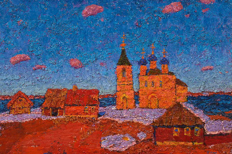 Владимир Юкин. Вечер на Волге. 1991