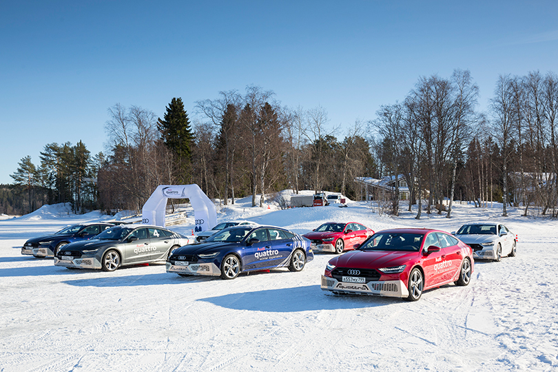 Cars with Jan Coomans. Audi Quattro Winter Experience: A7 and Q8 on ice