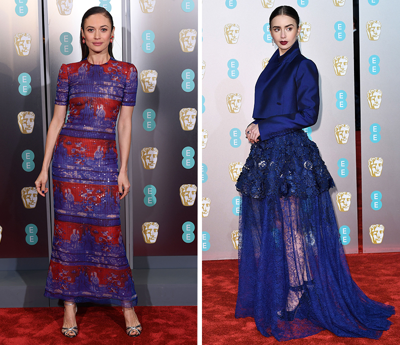 BAFTA 2019: Ольга Куриленко в Armani Privé. Лили Коллинз в Givenchy