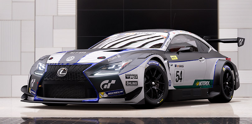 Гоночный автомобиль Lexus RC F GT3 стал участником игры Gran Turismo на PlayStation