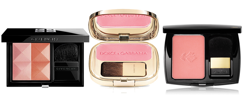 Givenchy Le Prisme Blush в оттенке Spice, Lancôme Blush Subtil в оттенке Figue Espiegle или Dolce & Gabbana в оттенке Provocative