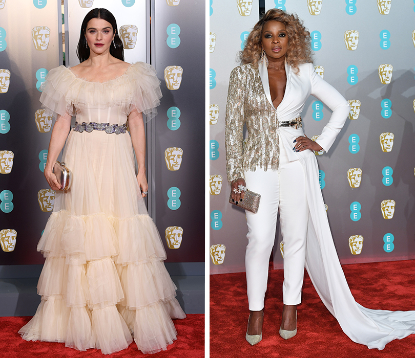 BAFTA 2019: Рэйчел Вайс в Gucci. Мэри Джей Блайдж в Ralph & Russo