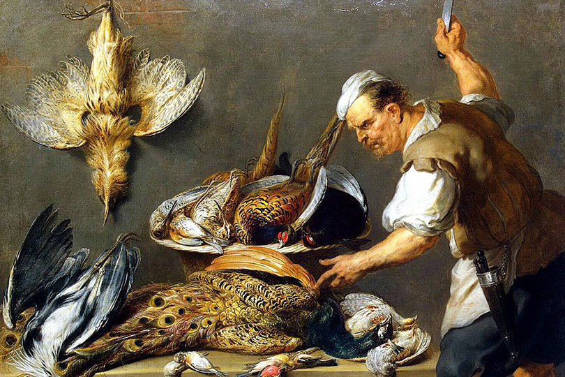 Франс Снейдерс. Повар у стола с дичью. 1634-1637