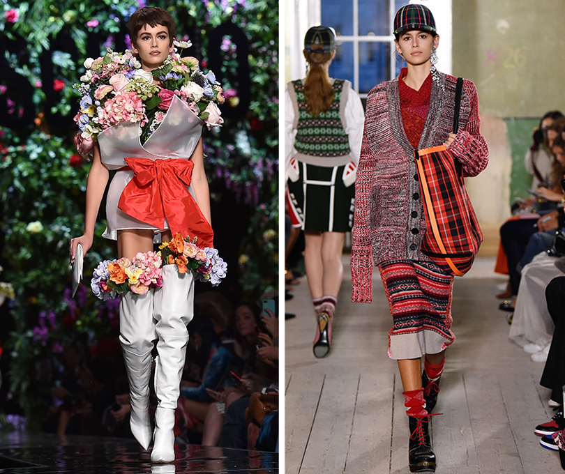 #PostaMillennials: 16-летняя Кайя Гербер штурмует Недели моды. Moschino. Burberry