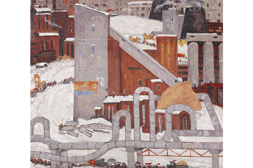 Николай Модоров. Промышленный пейзаж. 1986
