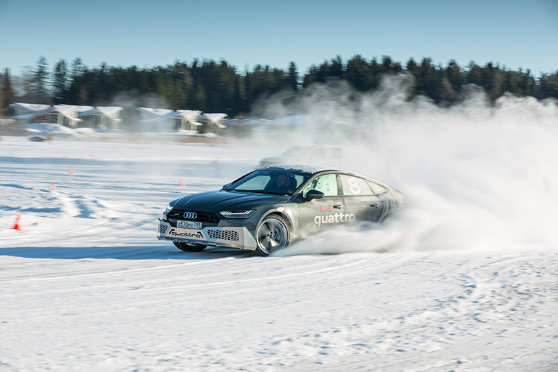 Cars with Jan Coomans. Audi Quattro Winter Experience: A7 and Q8 on ice