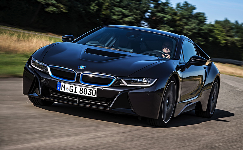 The BMW i8 is a great example of what sporty hybrid cars can be like