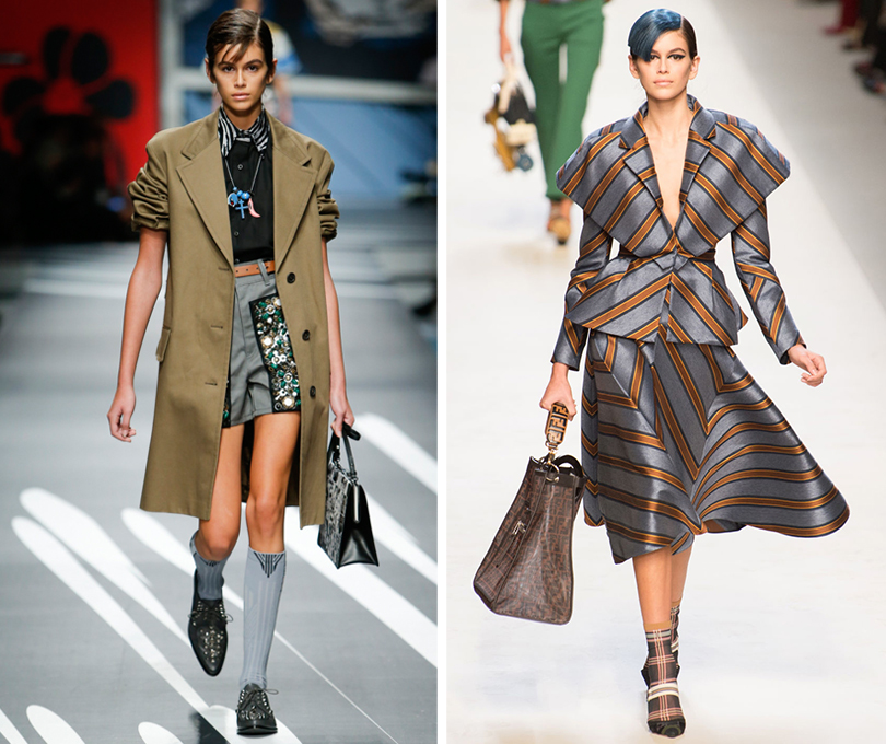 #PostaMillennials: 16-летняя Кайя Гербер штурмует Недели моды. Prada. Fendi