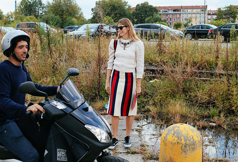 Street Style: уличный стиль на Неделе моды в Милане. Вероника Хейлбрюннер