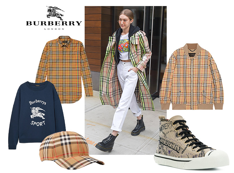 Как это носить: возвращение логомании. Burberry