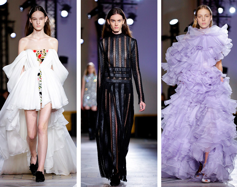 Цветочная симфония коллекции Giambattista Valli Couture