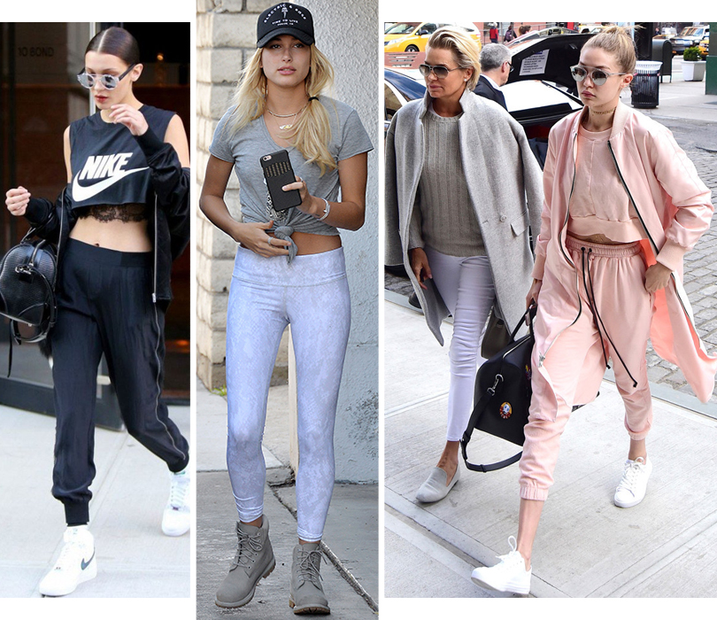 Style Notes: athleisure — самое актуальное модное направление, захватывающее индустрию красоты. Белла Хадид, Хэйли Болдуин, Джиджи Хадид