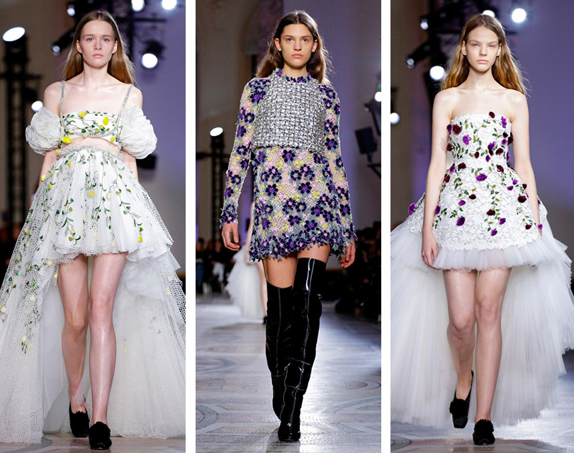 Цветочная симфония коллекции Giambattista Valli Couture