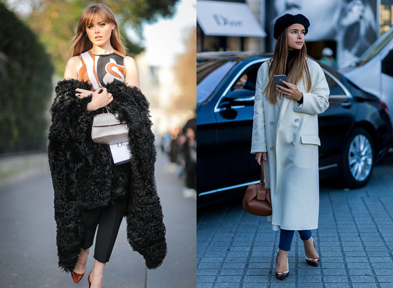 Street Style: хроники уличной моды на Неделе Haute Couture в Париже: Кристина Базан и Мирослава Дума